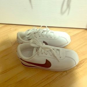Nike black and white Cortez